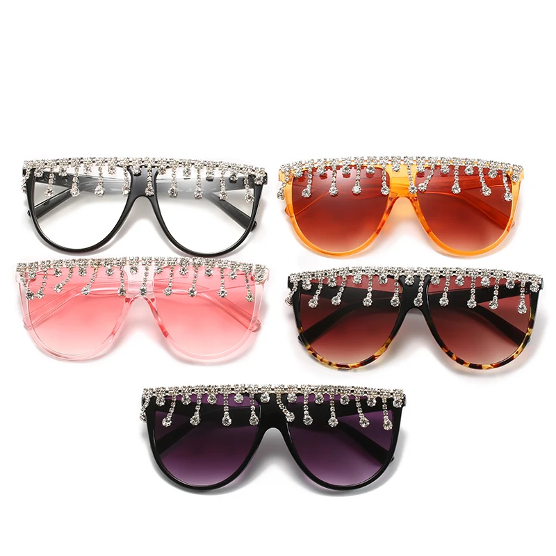 

Bling rhinestone decoration classic retro stylish cat eye shades sunglasses 9232