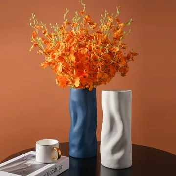 

Creative Flower Pot Flower Decoration Wholesale Cheap Modern Wedding Luxury Dried Flower Vase Room Hotel Color Ornaments