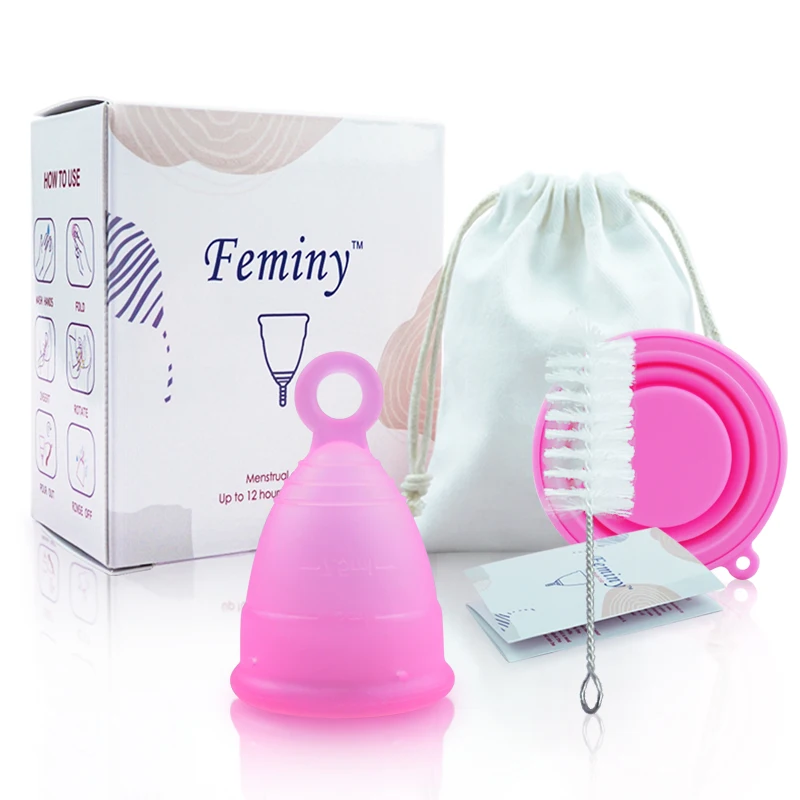 

Menstrual Cup With Pull Menstrual Cup Super Soft Silicone With Sterilizer Container For Menstrual Cups