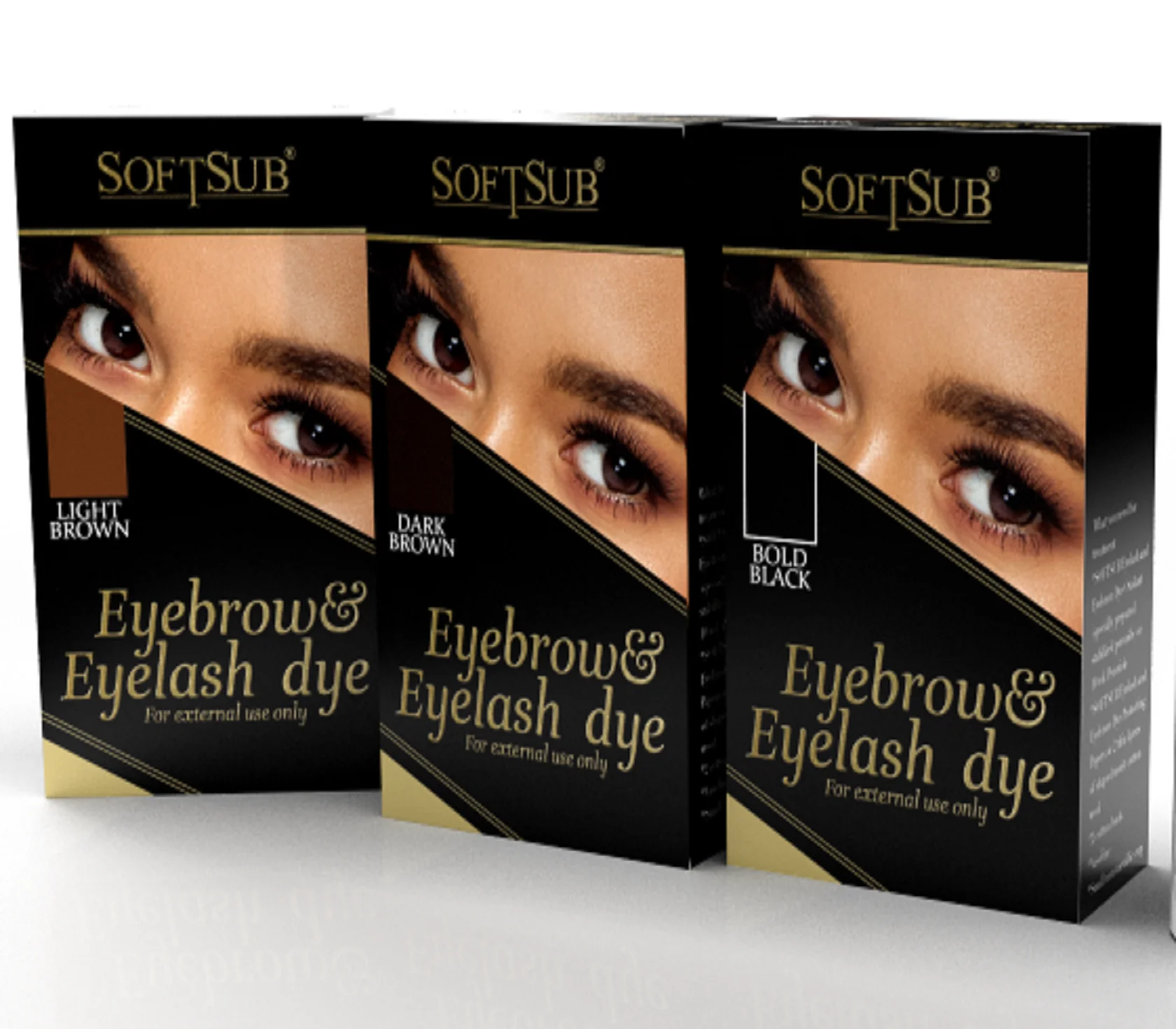 

Waterproof Eyelash Eyebrow Dye Tint Gel Long Lasting Professional Eye Brow Mascara Cream Eyebrow Enhancer Gel With Brush Travel, 3 colors