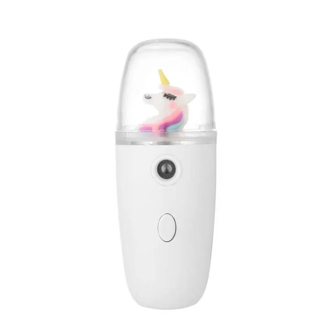 

USB Charging Hand 50Ml Electric Fogger Spray Machine Foggy Disinfection Smoke Sterilizer Pocket Sprayer with Cartoons, White