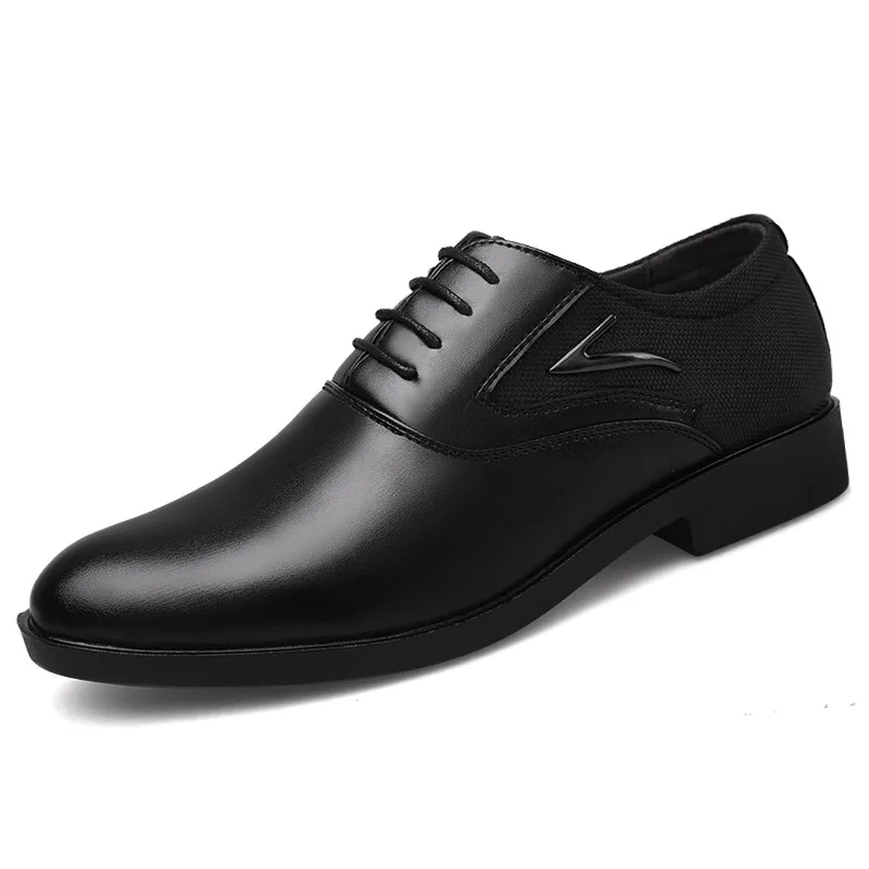 

2021 new design men dress shoes office shoes casual sport shoes men cheaper, Black