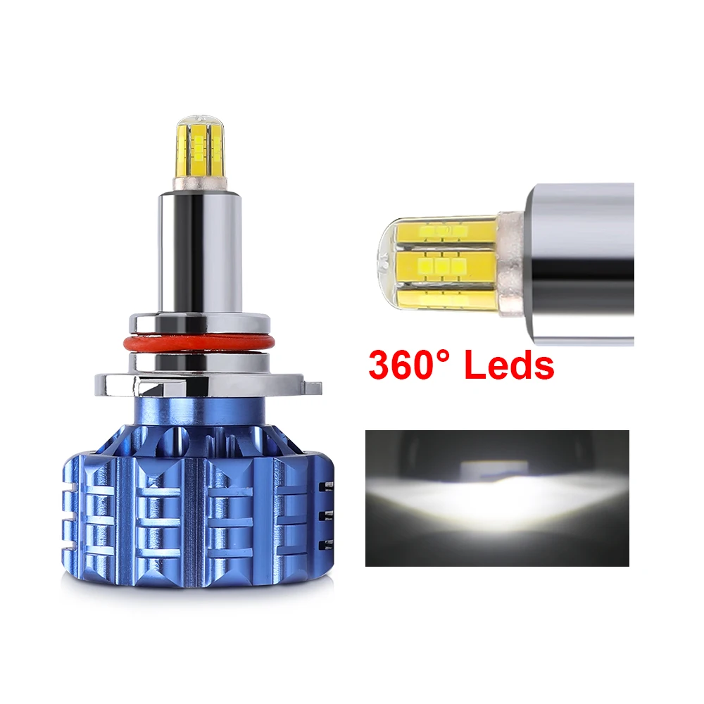 20000 lumen led light bulbs Luces Para Autos H4 H7 Fan 60w Super Power luces 360 degree lighting canbus H1 H11 HB3 H4 H7 LED