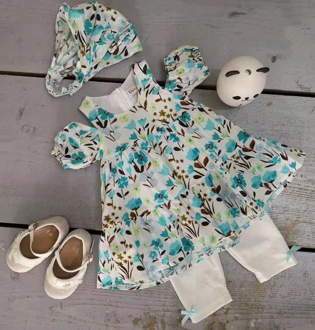 

Factory supply attractive price pants sets dresses suits new girls' suit baby