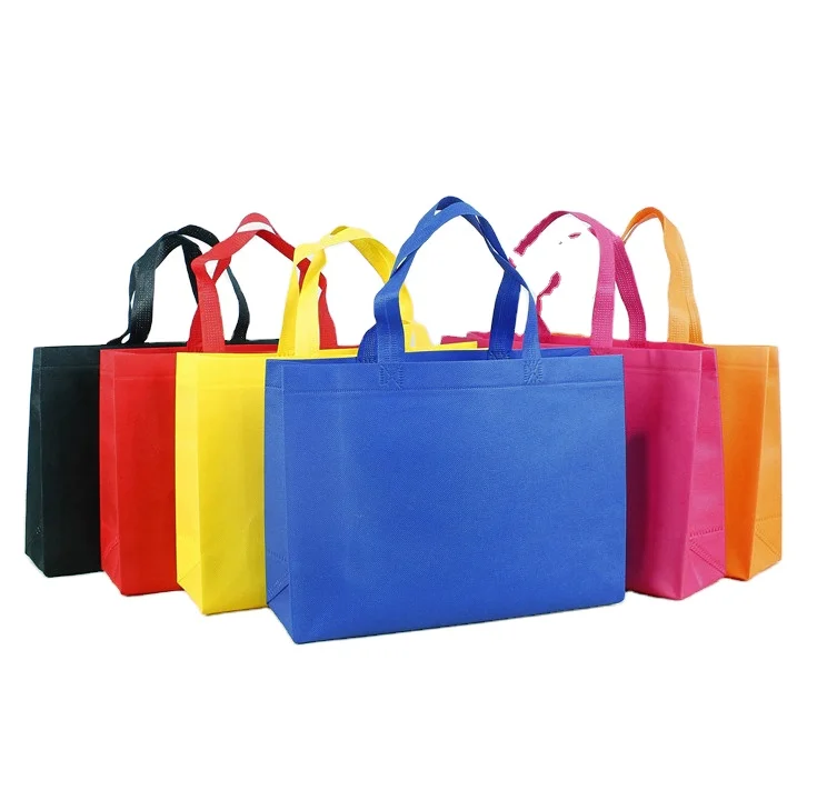 

Spot goods Urgent reusable custom trolley cart foldable online shopping tote bags with logos picture Royal blue non woven bag, Customized