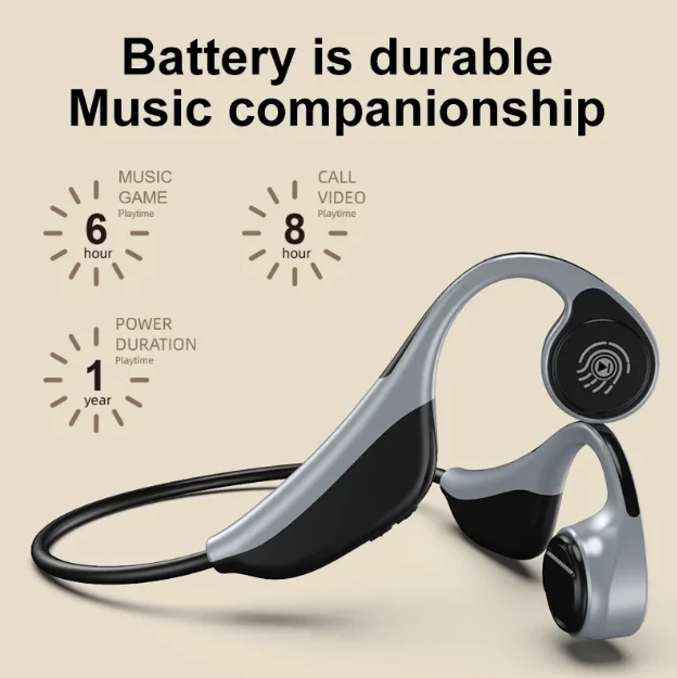 V9 Bone Conduction Headphone Waterproof Flexible Painless Stereo Music Earphone Bluetoth Wireless Running Driving Headsets - ANKUX.COM