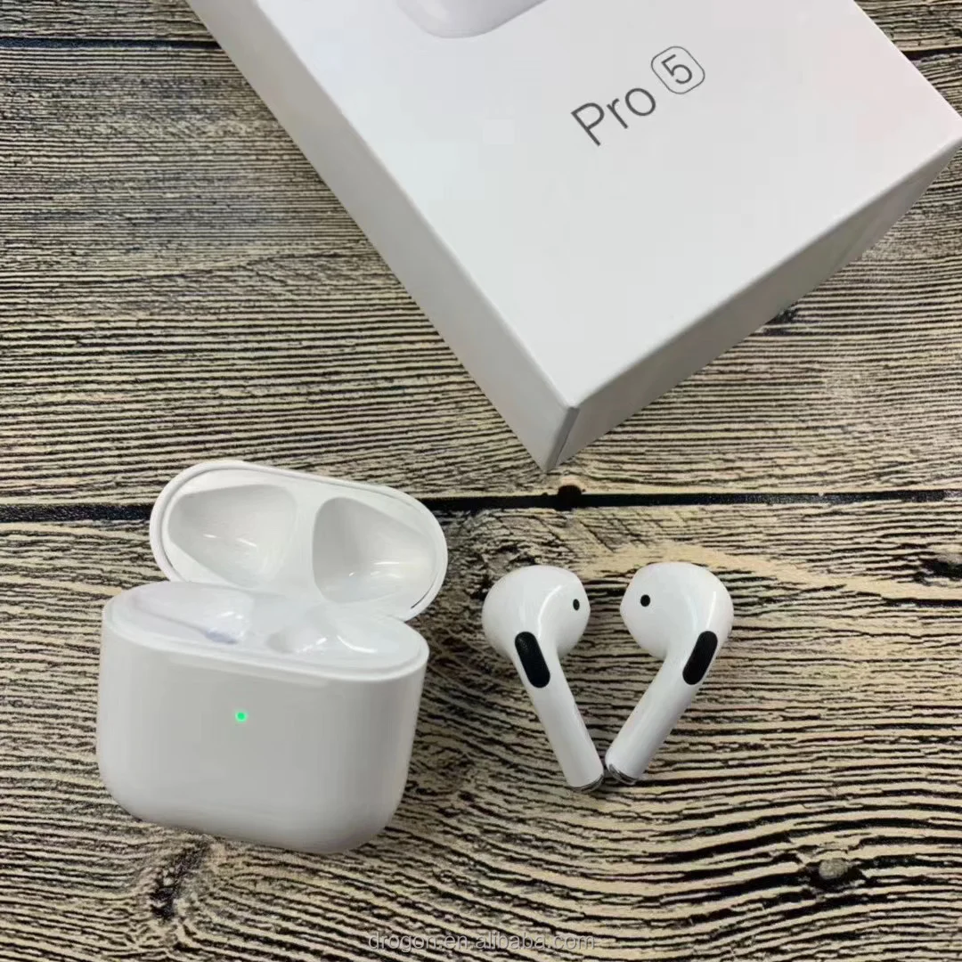 

2021 Tws Mini Earphone Pro5 In-Ear Tws Earbuds Wireless Earphone with Charging Case Pro5 for iPhone