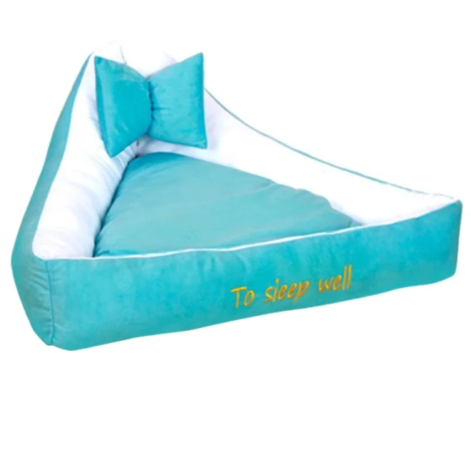 

Dog house triangle cotton cat bed soft sleeping pet house, As pictures