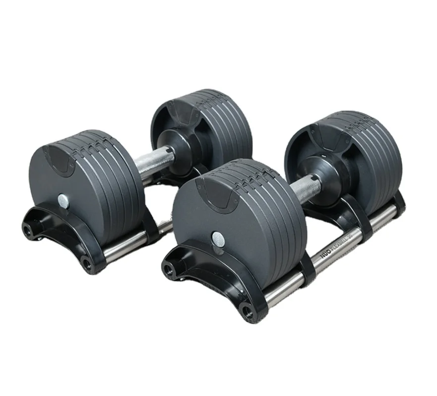 

Adjustable 32 kg steel dumbbell weight lifting dumbbells, Black