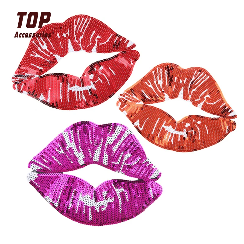 

High Quality Lip Sequins Patches for Clothing