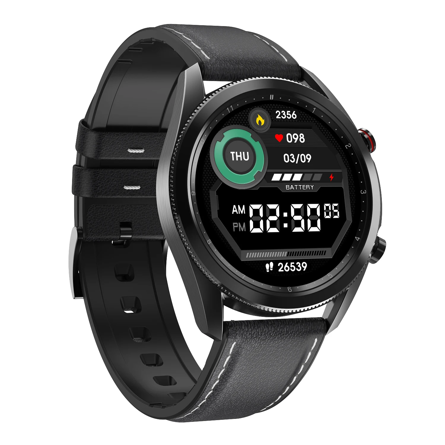 

Round Men Full Touch Screen Watch DT91 ECG Heart Rate Blood Oxygen Track Smart Bracelet Body Temperature Smartwatch Android Men