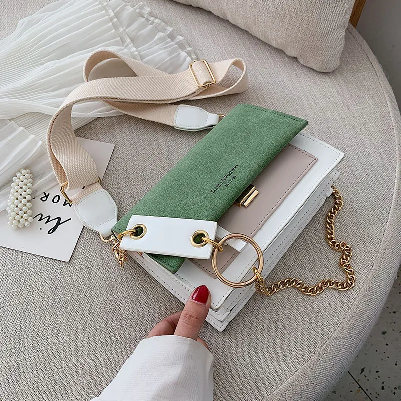 

Bags Women's Summer Small Chain Shoulder Fashion Contrast Color Messenger Square Women Hand Bags Purse