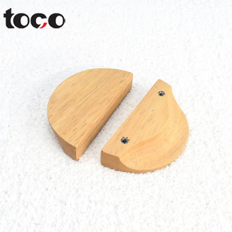 TOCO Solid Wood Gold Cabinet Hardware Modern Design Drawer Knobs Door Pulls for Kitchen Bedroom Bathroom Cupboards Furniture