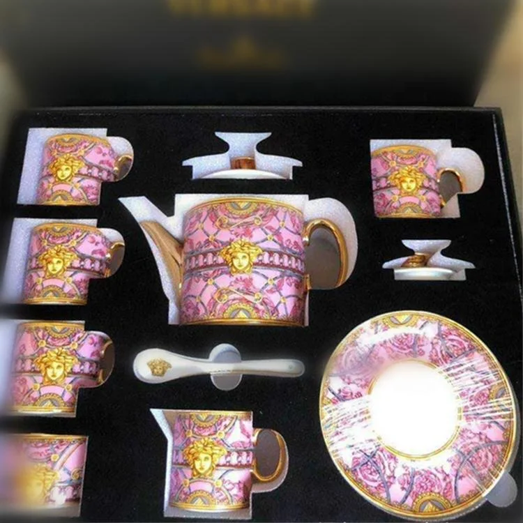 

New Design Western Luxury Kitchen Accessories Bone China Coffee Tea Sets