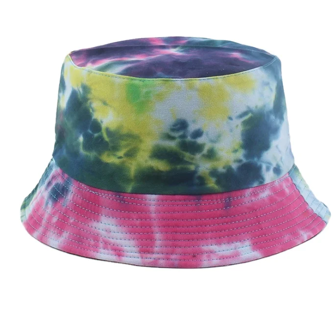 

Creative new colorful graffiti tie-dye fisherman Hat Woman Spring and Autumn travel sunscreen lovers basin hat, Picture shows