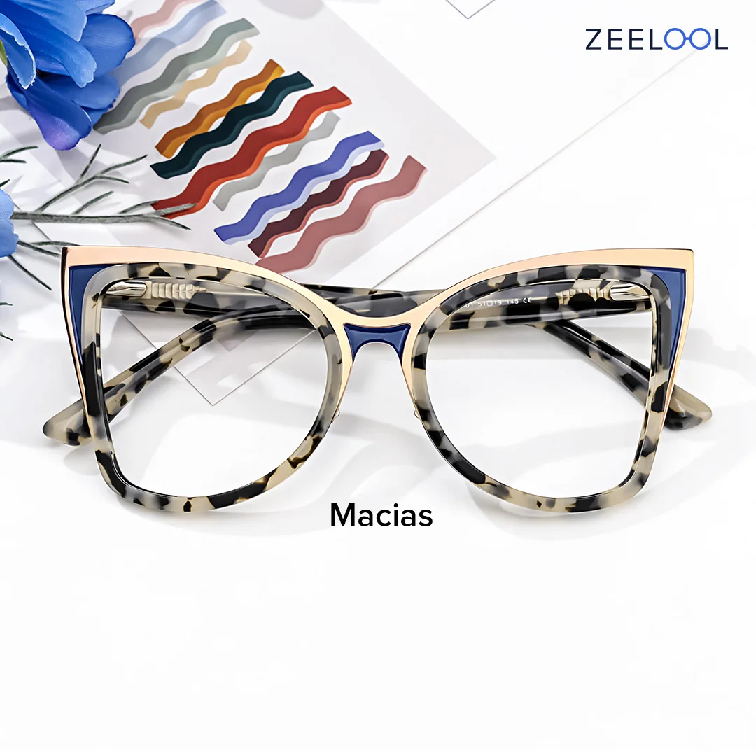 

Zeelool Vooglam brand style fashion Wholesale Mixed Frames women girls ladies gold line cateye optical eyewear eyeglasses frames
