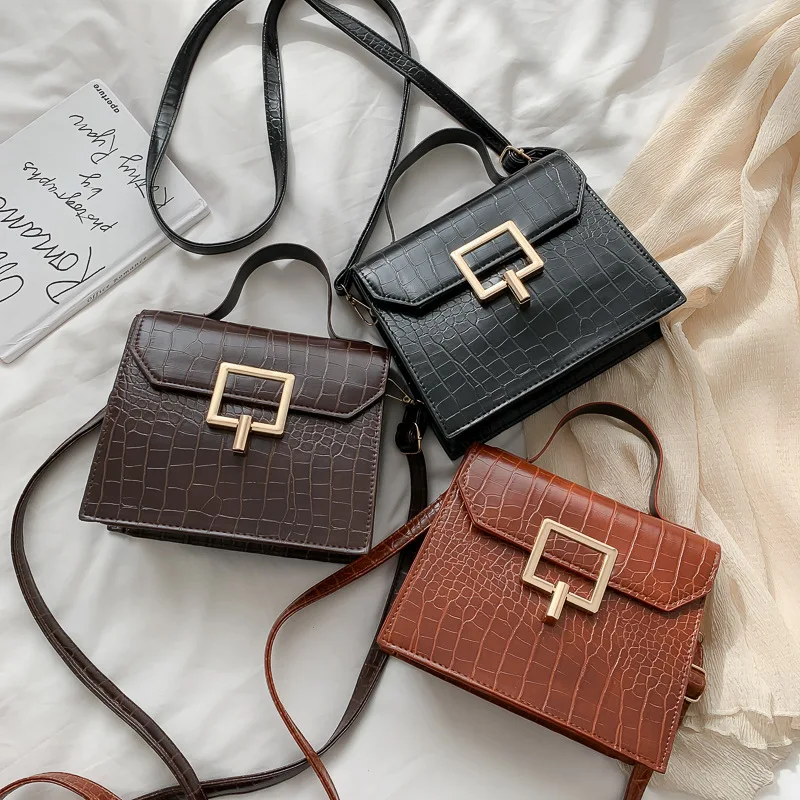 

Lady Style French Niche Mini Handbag Big Purse 2021 New Texture Stone Pattern Shoulder Simple Fashion Crossbody Bag For Women