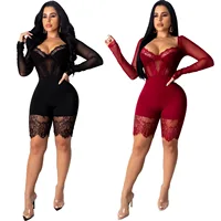 

MT55-5361 Wholesale Hot Lady Sexy Lace Bodycon Rompers Jumpsuit