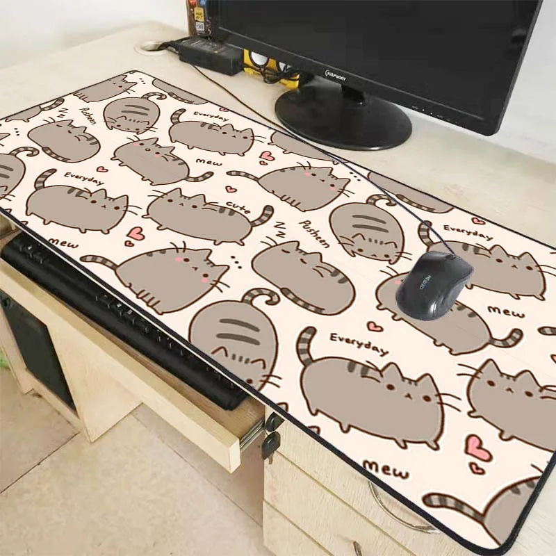 

Mairuige 90x40CM Lock Edge Keyboard Mouse Mat Gaming Desk Mousepad for CS GO LOL Dota Games Cute Cat Large Gaming Mouse Pad