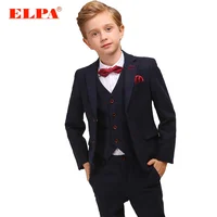 

ELPA designer 3 piece new fancy kids formal coat pants party suits for boys