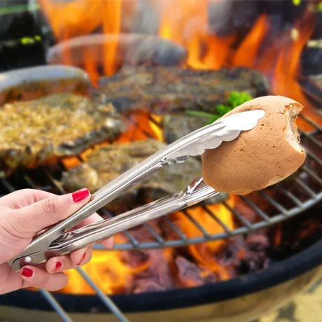 

Stainless steel food clip bread barbecue clip kitchen food clip Kitchen creative utensils Kitchen Appliances, As show