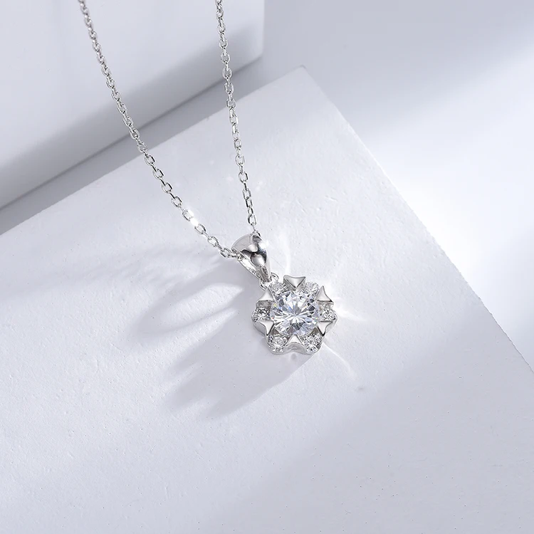 

2021 New Designs Sterling silver Fashion diamond necklace Chain Jewelry for Women and Girls