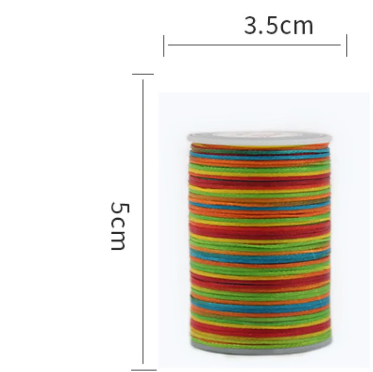 

Wholesale 70meters/roll DIY Colorful Waxed Cotton Cord Rope Thread String Strap Necklace Rope for Jewelry Making 1.0mm, 80 colors