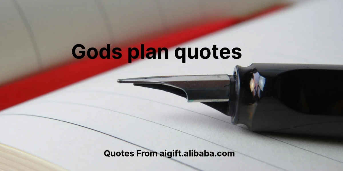 gods plan quotes