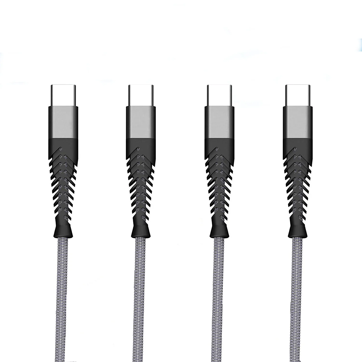 

2.4A max Nylon Braided Fast charger USB Cable In stock Grey