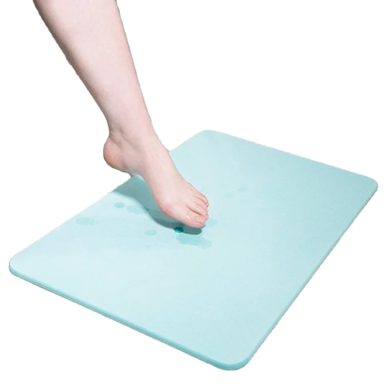

super strong water absorbent non slip diatomite mat for bathroom, White,grey,pink,light blue