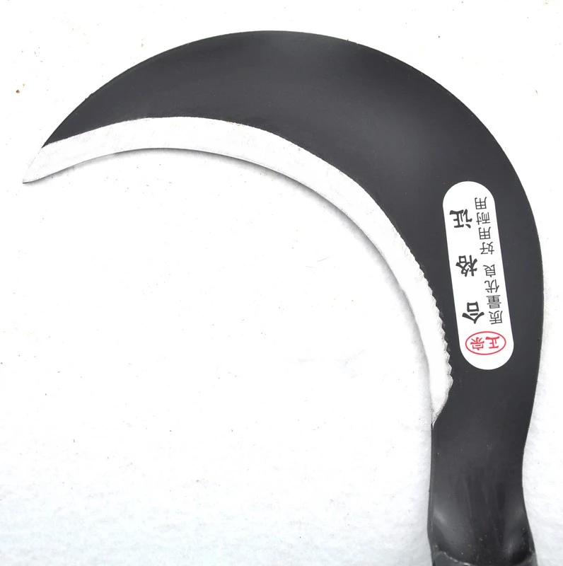 
General Purpose Tempered Steel Long Handle Farming Garden Grass Palm hand Sickle 