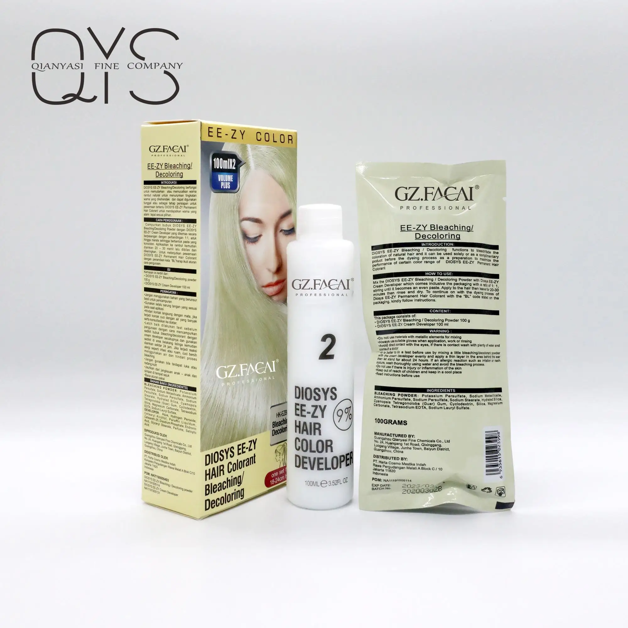 

professional private label no ammonia hair bleaching powder with developer