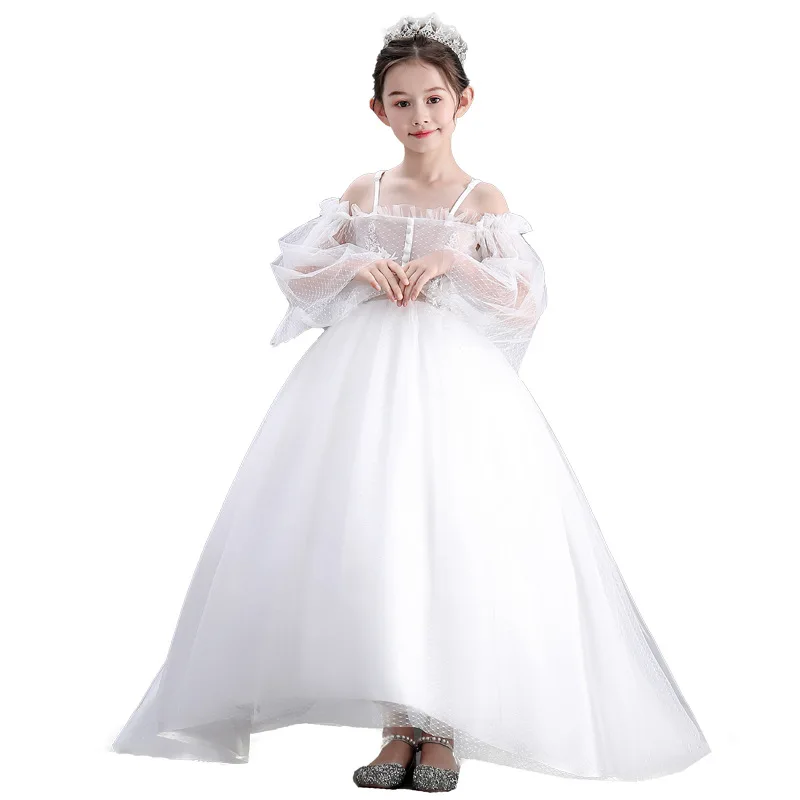 

Baby Girls Birthday Dress Clothing Manufacturer Cheap White Wedding Dresses Ball Gown Children Clothing Bridal Gown