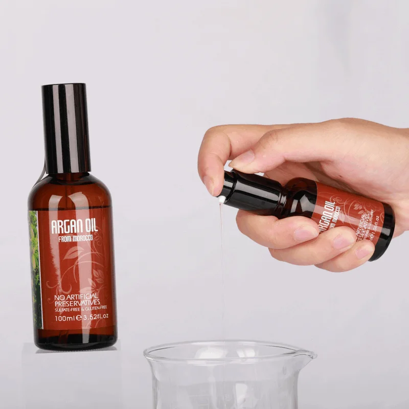 

Argan Oil Free Sample Natural Oils For Hair With Vitamin B5 & Amino Acids Professional Nourishing & Damaged Repair Hair Care