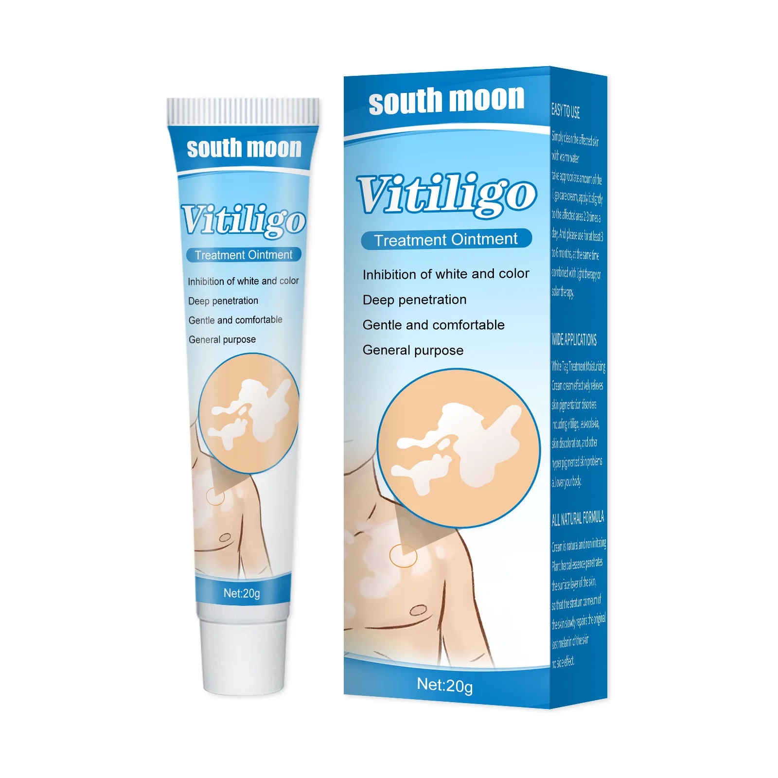 

Amazon hot white Spot Cream Psoriasis Localized Vitiligo Ointment Mycosis Leukoplakia Treatment Cream