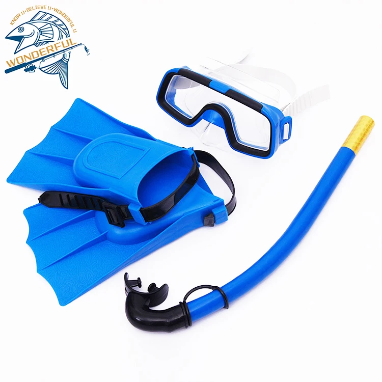 

Children Snorkeling Set Scuba Swimming Kids Diving Fins Goggles With Snorkel