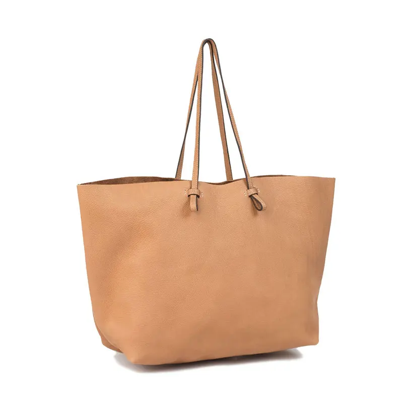 

China Supplier Wholesale 2020 New Product Stylish Simple Style Big Size Soft Leather Ladies Shopping Handbags