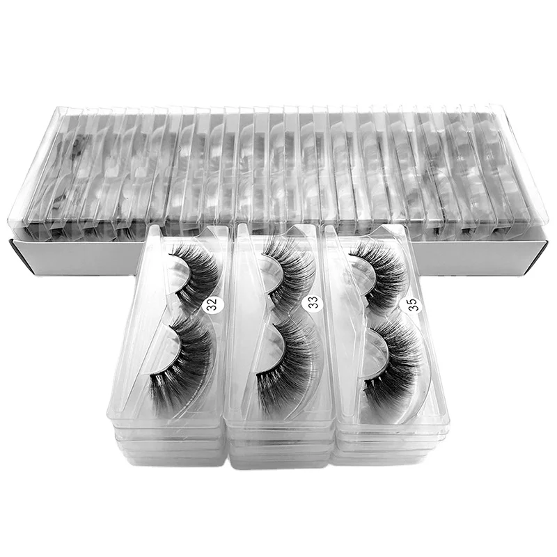 

6D Mink Lashes Natural False Eyelashes Long Set faux cils Bulk Makeup wholesale lashes