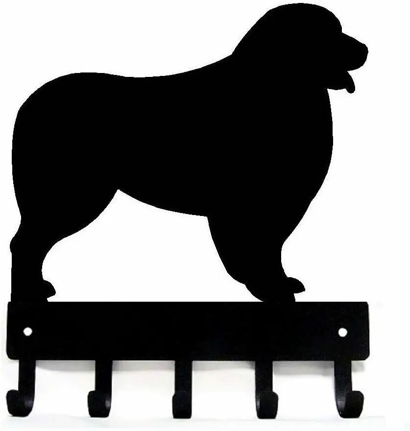 

Yinfa Australian Shepherd Dog Key Rack & Leash Hanger Iron Metal Wall Decor Art Craft 9 Inch/ 6 Inch Black TY2021