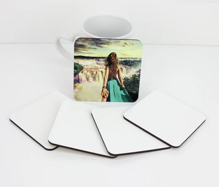 

Custom Wholesale Water Absorbent Tea Cup Coasters Set Sublimation Blanks coffee drink Coaster