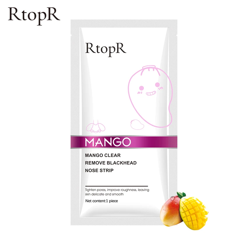 

RTOPR Black Mask Peeling Acne Treatment Deep Cleansing Oil-control Blackhead Remover Nose Mask Pore Strip