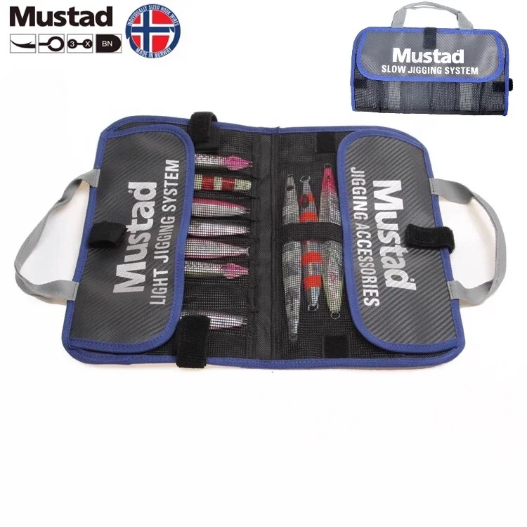 

MUSTAD Fishing Bag Mochila Pesca Jig Pouch Sea Fishing Gear Package Fishing Large Capacity Jigging Equipment Bolsa De Pesca, As the picture