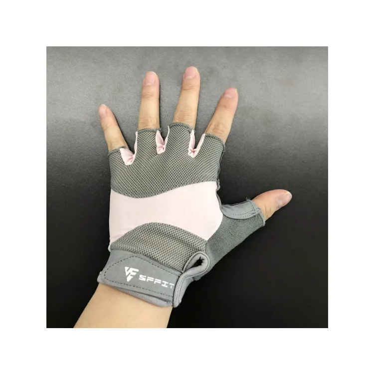 

Womens Breathable custom sports half finger cycling gloves