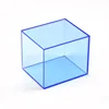 Custom high quality mirror candy acrylic baseball display case display box cube for storage