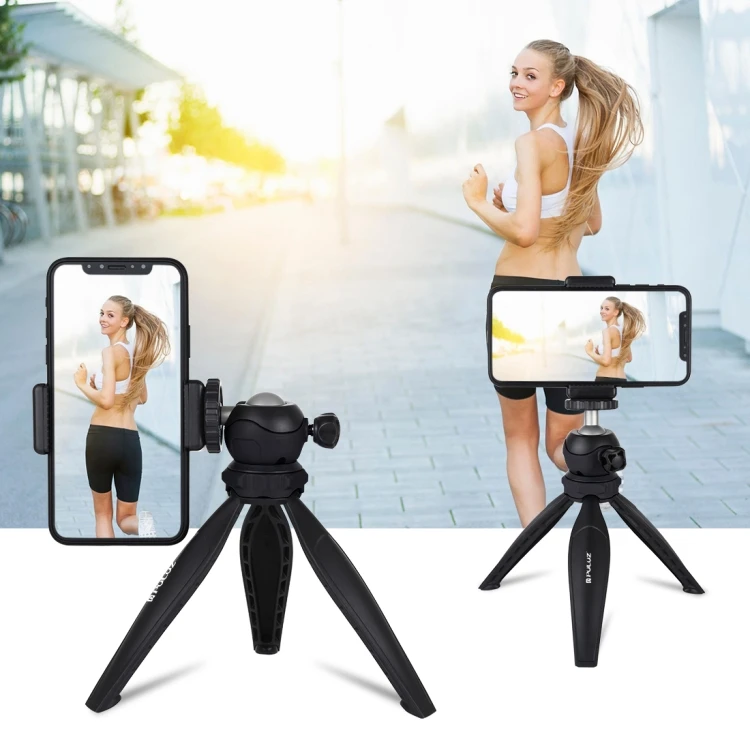 

PULUZ 20cm Pocket Plastic Portable Tripod Mount with 360 Degree Ball Head for Smartphones, GoPro, DSLR Cameras(Black)