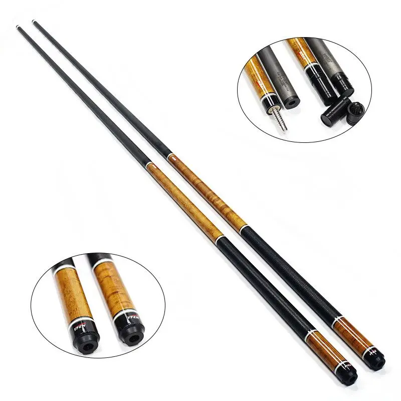 Superior Quality Carbon Billiard Pool Cue  With Stainless Steel