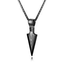 

China Factory Unique Premium Energy Wearable Wholesale Arrowhead Arrow Necklace