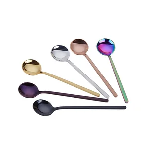 Image of New arrivals 18/8 Titanium Plating coffee souvenir mini stainless steel spoon