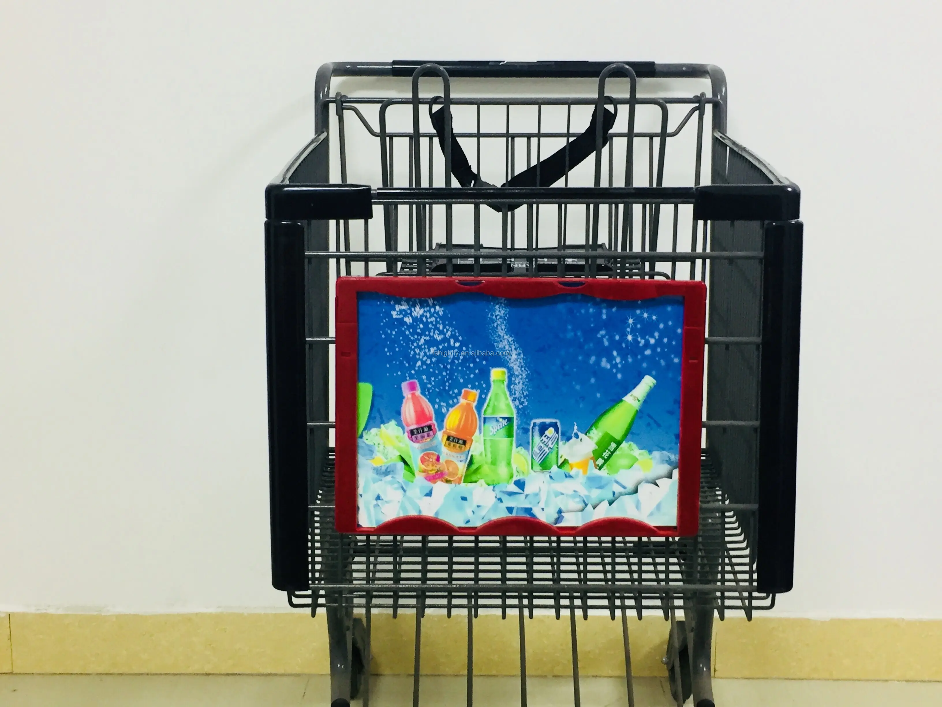 Moq 100 Pcs Shopping Cart Accessories Sign Frame,Supermarket Trolley