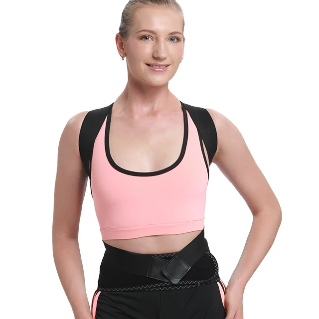

Amazon Hot Wholesale Device Corset Brace Shoulder Hunchback Belt Orthopedic Adjustable Back Posture Corrector, Black